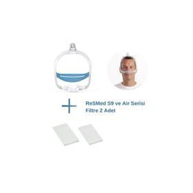 Resmed S9 ve Air Serisi Filtre 2’li Paket + AirFit N30i CPAP Burun Maskesi