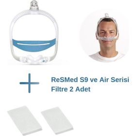 Resmed S9 ve Air Serisi Filtre 2’li Paket + AirFit N30i CPAP Burun Maskesi