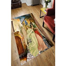 Resmiro MRC1563 Modern Tablo Desenli Dijital Baskılı Halı