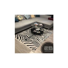 Resmiro MRC416 Özel Zebra Desenli Dijital Baskılı Halı