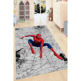 Resmiro Örümcek Adam Desenli Kaymaz Taban Dijital Baskı Renkli 200x300 cm Çocuk Odası Halısı