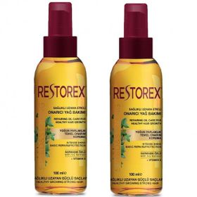 Restorex 2x100 ml Sağlıklı Uzama Etkili Saç Bakım Yağı