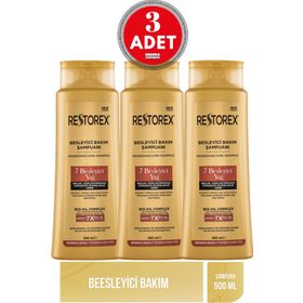 Restorex 7 Besleyici Yağ 3x500 ml Bakım Şampuanı
