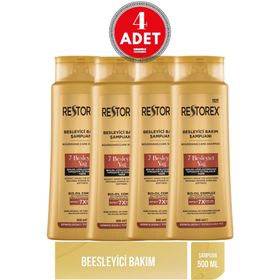 Restorex 7 Besleyici Yağ 4x500 ml Bakım Şampuanı
