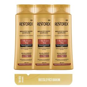 Restorex 7 Besleyici Yağ Etkili 3x500 ml Şampuan