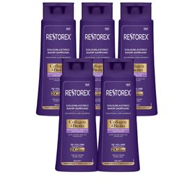Restorex Collagen Biotin Dolgunlaştırıcı 5x500 ml Şampuan
