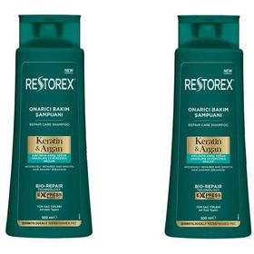 Restorex Keratin Argan 2x500 ml Onarıcı Şampuan