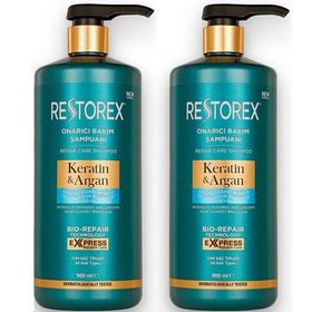 Restorex Keratin Argan 2x900 ml Onarıcı Bakım Şampuan