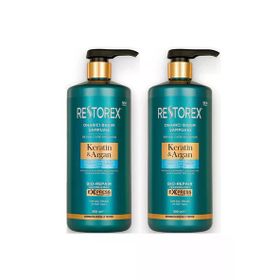 Restorex Keratin Argan 2x900 ml Onarıcı Bakım Şampuan