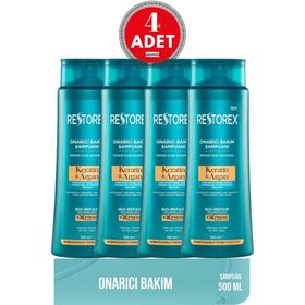 Restorex Keratin Argan 4x500 ml Şampuan