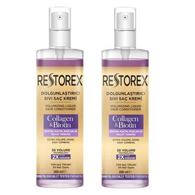 Restorex Kolajen ve Biotin 2x200 ml Sıvı Saç Kremi