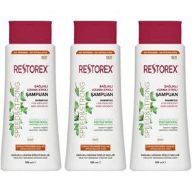 Restorex Kuru ve Yıpranan Saçlar İçin 3x500 ml Şampuan