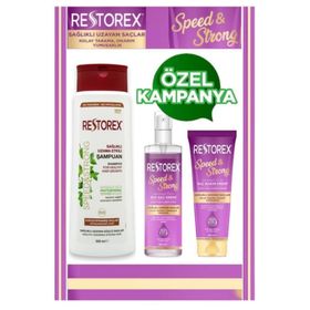 Restorex Kuru ve Yıpranan Saçlar İçin 3x500 ml Şampuan