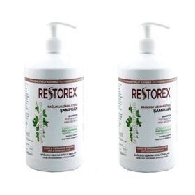 Restorex Kuru Ve Yıpranmış Saçlar İçin Onarıcı 2x1000 ml Şampuan
