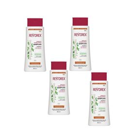 Restorex Kuru ve Yıpranmış Saçlara Özel Sağlıklı Uzama Etkili 4x500 ml Şampuan