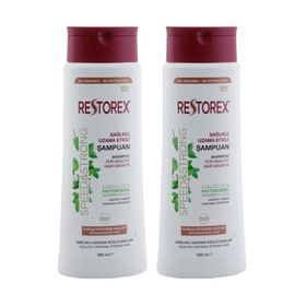 Restorex Sağlıklı Uzama Etkili 2x500 ml Kuru Ve Yıpanmış Saçlar Şampuan