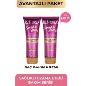Restorex Speed & Strong 2x250 ml Saç Bakım Kremi