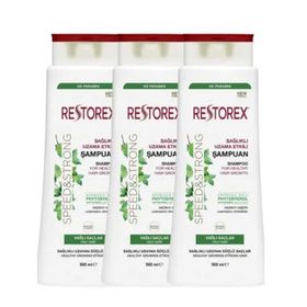 Restorex Yağlı Saçlar İçin 3x500 ml Şampuan
