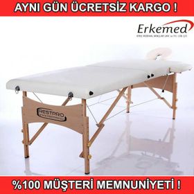 RestPro Classic 2 Krem Renk Katlanabilir Masaj Masası