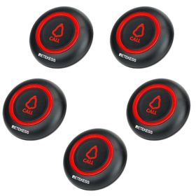 Retekess TD019 Acil Çağrı Düğmesi Su Geçirmez Verici 600mAh Dahili Pil Restoran Çağrı Cihazı