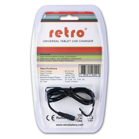 Retro 5 v 2 a 10 w 2.5x0.7x10 mm Tablet Araç Uyumlu Adaptör