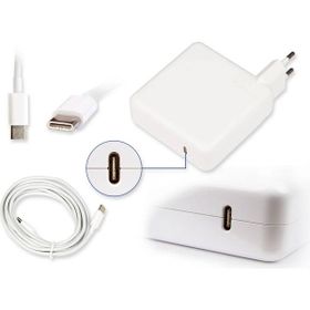 Retro Apple MacBook 87W 5.2V 2.4A USB-C PD Şarj Adaptör