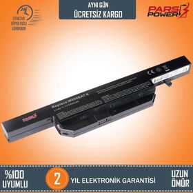 Retro Clevo W650EH Notebook Batarya