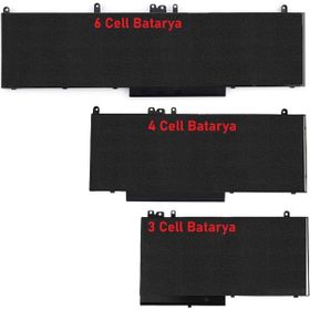 Retro Dell 4F5YV 04F5YV 6C Uyumlu Laptop Batarya