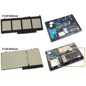 Retro Dell YD8XC-0YD8XC 4 Cell Uyumlu Batarya