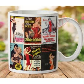 Retro Dergi Kapakları Baskılı Kupa
