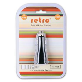 Retro Fujitsu 5V Çift USB 4A Beyaz Araç Uyumlu Adaptör