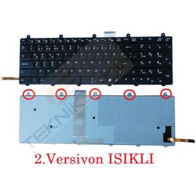 Retro MSI GE60 0ND-412XTR V2 Işıklı Uyumlu Klavye