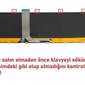 Retro MSI GE60 0ND-412XTR V2 Işıklı Uyumlu Klavye