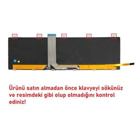 Retro MSI GE60 0ND V2 Işıklı Uyumlu Klavye