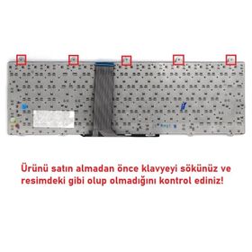 Retro MSI GE60 0ND V2 Işıklı Uyumlu Klavye