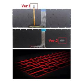 Retro MSI GE63 8RE Raider RGB Kırmızı Işıklı Uyumlu Klavye