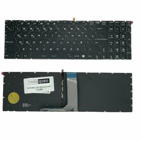 Retro MSI GE72 Apache 7RD-042XTR Siyah Işıklı Uyumlu Klavye