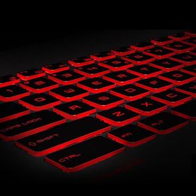 Retro MSI GL72 6QF Kırmızı Işıklı Uyumlu Klavye