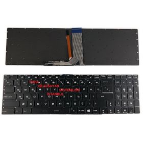 Retro MSI GP72 7RD-404TR Siyah Uyumlu Klavye