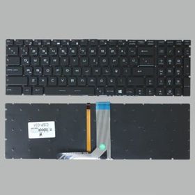 Retro MSI GS72 6QE Stealth Pro 4K Siyah Işıklı Uyumlu Klavye