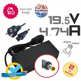 Retro OEM Sony VPCS125FG 19.5V 4.74A 90W Uyumlu Notebook Adaptör