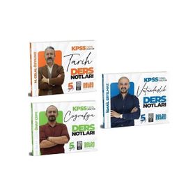 Retro Yayıncılık 2026 KPSS 3 Kitap Genel Kültür Tarih Coğrafya Vatandaşlık 5 Yüz Ders Notları Seti