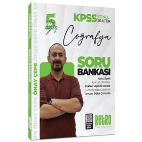 Retro Yayıncılık 2026 KPSS Coğrafya 5 Yüz Çözümlü Soru Bankası