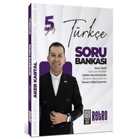 Retro Yayıncılık 2026 KPSS Türkçe 5 Yüz Çözümlü Soru Bankası
