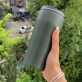 Retrobird Outdoor Kamp Paslanmaz 400 ML Haki Çelik Termos