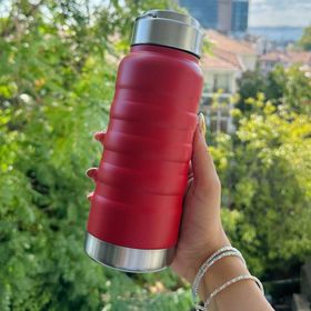 Retrobird Outdoor Kamp Paslanmaz Çelik 400 ML Bordo Termos