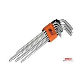 Retta RAT9009 Delikli Uzun 9 Parça Torx Allen Anahtar Takımı
