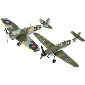 Revell Combat Set Bf109G-10-Spitfire Mk.V 63710 Maket Seti