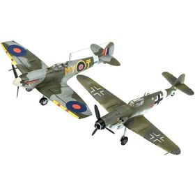 Revell Combat Set Bf109G-10-Spitfire Mk.V 63710 Maket Seti