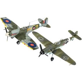 Revell Combat Set Bf109G-10-Spitfire Mk.V 63710 Maket Seti